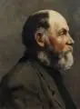 Theodor Krause, (zugeschr.), Portrait eines Herren. Wohl Anfang 20. Jh, Öl auf Leinwand, auf Malpappe aufgezogen