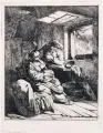 Cornelis Bega, Die Familie im Zimmer, Radierung