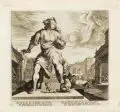 Melchior Küsel, Klytämnestra/ Bacchantin. 2. H. 17. Jh, Kupferstiche auf Bütten, ein Blatt mit Wasserzeichen