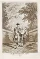Johann Elias Ridinger, Das Pferd zur Trommel zu gewöhnen, 1760, Kupferstich auf Bütten