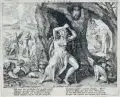 Raphael Sadeler the Elder, Tristitia, Kupferstiche. "Tristitia" in der Platte bzeichnet "R