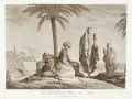 Georg Döbler, Sieben Arabische Szenen. 1. H. 19. Jh, Aquatintaradierungen in Schwarzbraun