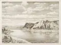 Paul Groß, Die Elbe bei Diesbar, 1938, Lithographie