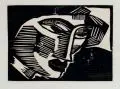Frauenkopf by Karl Schmidt-Rottluff, 1916, Holzschnitt auf Werkdruckpapier, offered Mar 2010