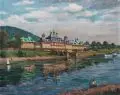 Julius Otto Fritzsche, Otto Julius Fritzsche, Schloss Pillnitz, 1944, Öl auf Leinwand