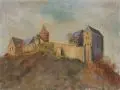 Guido Paul Richter, Guido Richter, Burg Mildenstein. Ohne Jahr, Öl auf Leinwand