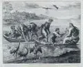 Nicolaus Gallus, Miraculosa ad stagnum, Kupferstich auf Bütten nach einer Zeichnung von Raffael