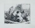 Francesco Londonio, Fünf Hirten- und Bauerndarstellungen, Um 1762, Kupferstiche auf fasrigem Bütten