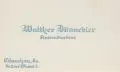 Georg Erler, Visitenkarte/ Neujahrsgruß/ Autograph