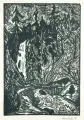 Sturzbach by Erich Heckel, 1956, Holzschnitte, offered Dec 2009