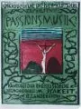 Peter Herrmann, Passionsmusik in der Christuskirche Dresden-Klotzsche, 1974, Farbholzschnitt auf Bütten