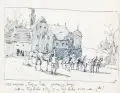 Georg Carl Koch, Fertig zur Partie, 1919, Federzeichnung