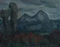 E.O. Schanze, Berglandschaft, 1921, Öl auf Leinwand
