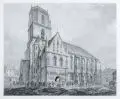 Christian Gottlob Hammer, Die Marienkirche in Zwickau, Um 1835, Radierung nach einem Gemälde von G