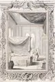 Melchior Füssli, Tod des Schunemitischen Knaben (2 Könige 4, 16-36.) Vor 1731, Lavierte Federzeichnung in Grau und Sepia
