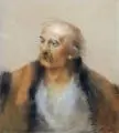 Bildnis eines Herren. Ohne Jahr by Teodor Axentowicz, Farbige Pastellkreide auf bläulichem Papier, offered Sep 2009