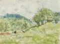 Wilhelm Rudolph, Sommerliche Landschaft. 1940er/ 1950er Jahre