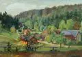 Rudolf Schmidt, Ottomühle, Öl auf Malpappe