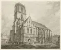 Christian Gottlob Hammer, Die Marienkirche in Zwickau, Um 1835, Kupferstich