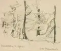 Otto Altenkirch, Siebenlehn, Bleistiftzeichnungen. "Siebenlehn" in Blei signiert u.re. "Otto Altenkirch" und bezeichnet und datiert u.li., auf Karton montiert. "Heller" in Blei bezeichnet u