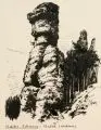 Paul Groß, Sächs.[ischen] Schweiz, Um 1900, Federzeichnungen in Tusche