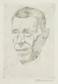 Theodor Rosenhauer, Fränkischer Bauer, Um 1940, Kaltnadelradierung