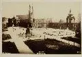 Ernst Sonntag, Dresden Zwingerhof, 1884, Albuminabzug, auf Karton aufgezogen