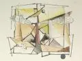 Komposition by Erhard Hippold, Um 1970, Aquarell und Federzeichnung in Tusche auf Papier, offered Jun 2009