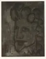 Wilhelm Lachnit, Kopf nach links. 1950er Jahre
