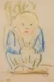 Gussy Hippold-Ahnert, Hockendes Mädchen