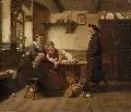 Hermann Plathner, Das Portrait, 1876, Öl auf dünner Malpappe, auf Leinwand