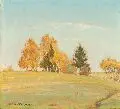 Hermann Theodor Droop, Herbstfarbenfreude, 1932, Öl auf Leinwand