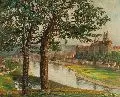 Rudolf Treuter, Der Burgberg zu Meißen, 1928, Öl auf Leinwand