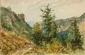 Sophus Ruge, Bei Vogelsang, Aquarell auf festem Karton