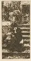 James Tissot, Rêverie, Radierung in Schwarzbraun auf chamoisfarbenem Bütten