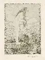 Die Nymphe by Heinrich Vogeler, 1907, Radierung auf Bütten in Grün und Schwarz, offered Mar 2009