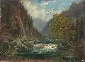 Franz Wilhelm Leuteritz, Partie im Rabenauer Grund, 1898, Öl auf Leinwand