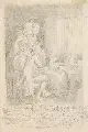 August Leopold Venus, Clavier: Unterricht, Bleistiftzeichnung