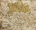 Johann Baptist Homann, Totius Marchionatus Lusatiae tam superioris quam inferioris. Tabula specialis in suos Comitatus et Dominatus distineta, 1716, Kupferstich, koloriert. "…Revisa et aucta a Viro Clarissimo Dom