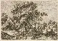 Ferdinand von Kobell, Die Heimkehr / Haus am See. 2. H. 18. Jh, Radierungen auf einem Blatt