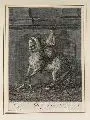 Johann Elias Ridinger, Das Zurück gehen an der wand, Kupferstich