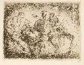 Willi Geiger, Männer am Tisch, 1920, Radierung auf "Holland"-Bütten