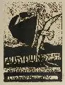 Oskar Manigk, Ausstellungsplakat Leonhardi Museum, 1966, Holzschnitt
