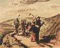 Erich Fraaß, Ernte. Wohl 1920er Jahre, Aquarell und Tusche