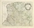 John Senex, The province of Artois and the country adjacent, 1713, Kolorierter Kupferstich