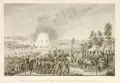 François Pigeot, Retraite des Francais, Après la Bataille de Leipsick, Kupferschnitt nach Louis François Couché