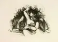 Richard Dreher, Liebespaar. 1. Viertel 20. Jh, Lithographie