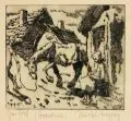 Heinrich Freytag, Im Dorf, Um 1900, Radierung