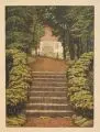 Gertrud Schäfer, Villa im Park. 1930er Jahre, Farblithographie