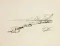 Heinrich Stegemann, Heinrich Stegmann, Felsiger Strand. 1930er Jahre, Lithographie auf Bütten